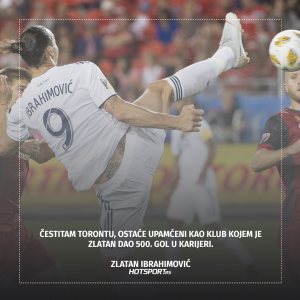 Zlatan Ibrahimović nakon jubilarnog 500. gola