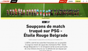 SKANDAL: L’Ekip tvrdi da je čelnik Crvene zvezde pokušao da uplati pet miliona evra na poraz od pet golova razlike! (FOTO)