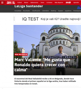 MARK VALIJENTE ZA ‘AS’: Tek što sam došao u Partizan razmišljao sam da odem…