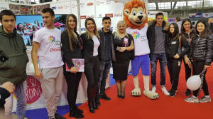 SAJAM SPORTA: Fudbaleri Partizana posetili štand Sportskih igara mladih