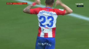 PROBIO LED: Đurđevićev prvi gol za Sporting izazvao ovacije navijača u Hihonu (VIDEO)