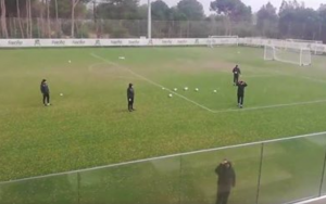 U BEOGRADU SNEG, A U BELEKU: Fudbaleri Partizana morali na kratko da prekinu trening u Turskoj (VIDEO)