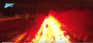 NIJE AUTOPUT DO PAKLA: Atmosfera koju su napravili navijači Zenita ostavlja bez daha (VIDEO)