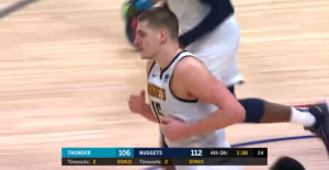 JOKIĆ JE NEVEROVATAN: Razneo Oklahomu maestralnom partijom, grmelo je u Koloradu ‘MVP,MVP’! (VIDEO)