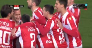 ZVEZDA VODI: Ivanić glavom za ranu prednost (VIDEO)