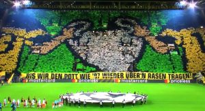 ‘ŽUTI ZID’ PODSETIO NA SLAVNE DANE: Fenomenalna koreografija navijača Borusije