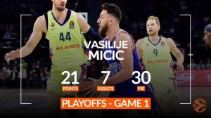 NOVO PRIZNANJE: Vasa Micić MVP prve runde četvrtfinala Evrolige