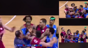 OPŠTA TUČA NA KOŠARKAŠKOJ UTAKMICI: U Španiji treneri morali da intervenišu, jedan igrač završio na podu (VIDEO)