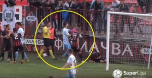 SKANDAL U ŠAPCU: Golman Spartaka napravio penal udarcem glavom – pa postao heroj (VIDEO)