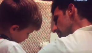 NAJEMOTIVNIJA SLIKA VEČERI: Stefan i Novak istopili srca mnogih – ‘Hvala ti, sine, što si me sačekao’ (VIDEO)