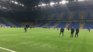 PARTIZAN TRENIRAO NA ‘ASTANA ARENI’: Crno-beli su spremni za kazahstanski izazov (VIDEO)