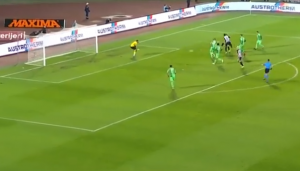 PARTIZAN VODI: Crno-beli iskoristili grešku defanzivaca Inđije, Tošić otvorio goste (VIDEO)