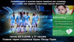 ZAJEDNO MOŽEMO SVE: Fudbalerke Rada  i ‘United  Forsi’ igraju za malog Despota