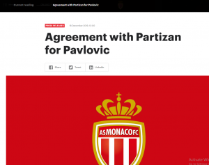 MONAKO: Pavlović je naš! VAZURA: Strahinja ostaje kod nas!