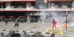 LOŠA UVERTIRA PRED DERBI: Neredi u Španiji, tuča navijača ispred ‘Mestalje’ (VIDEO)