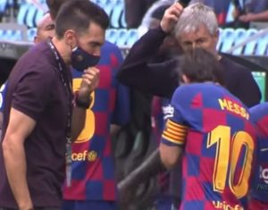 RASULO U BARSELONI SNIMLJENO TOKOM MEČA: Mesi ignoriše trenere, Setijen se hvatao za glavu, pomoćnici besneli (VIDEO)