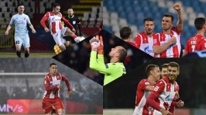 ZVEZDINA PETORKA ZA HET-TRIK TITULA: Petorica fudbalera crveno-belih obeležili prethodne tri godine