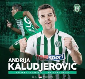 ŽALGIRIS DOVEO SRPSKOG NAPADAČA! Andrija Kaluđerović drugi put u Litvaniji!