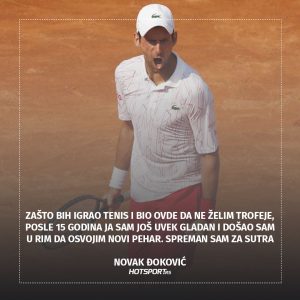 Novak Đoković izjava dana