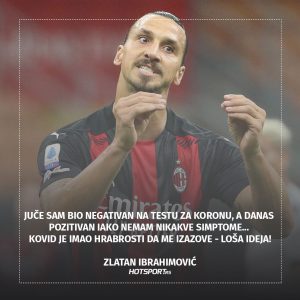 Zlatan Ibrahimović o koroni