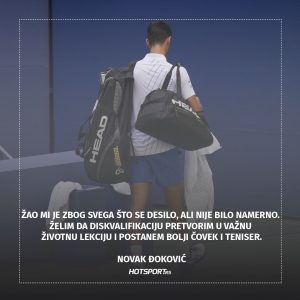 Novak Đoković izjava dana