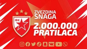 CRVENO-BELA SNAGA: Zvezdinih dva miliona pratilaca na društvenim mrežama!