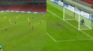 ALBANCI NISU ZNALI DA LI DA SE RADUJU ILI PLAČU: Dok su slavili pogodak, lopta je završila u njihovoj mreži i to udarcem sa pola terena! (VIDEO)