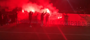 TRANSPARENT NA ĆIRILICI U ČAST DEJANA STANKOVIĆA: Pristalice Intera pozdravile osvajača Triplete! (VIDEO)