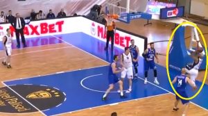 OVO SE NE VIĐA NI U NBA: Najluđi koš sezone – igrač Mladosti pogodio iza table u padu, uz zvuk sirene (VIDEO)