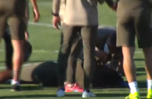 UŽASNE SCENE U MADRIDU: Francuz se srušio na treningu! (VIDEO)