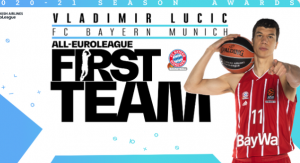 SVAKA ČAST, POTPUNO ZASLUŽENO: Ogromno priznanje za nekadašnjeg igrača Partizana – Vladimir Lučić u idealnoj petorci Evrolige!