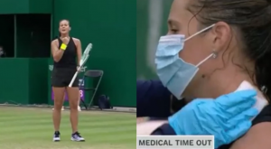 ZAR OVAKO DA LEČI FRUSTRACIJU?: Jezive scene na poznatom turniru – ruska teniserka iz čista mira počela da povređuje samu sebe! (VIDEO)