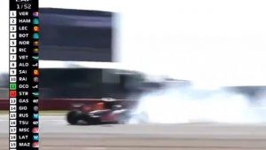 JEZIV UDES NA TRCI FORMULE 1: Hamitlon udario u punoj brzini u Ferštapena, prekinuta trka! (VIDEO)