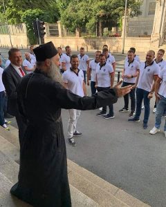 PATRIJARH PORFIRIJE UGOSTIO SRPSKE VATERPOLISTE: „Smisao takmičenja je da budemo bolji od sebe“!