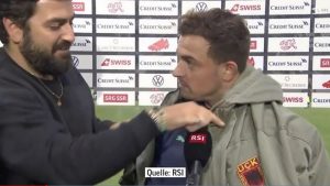 ŠAĆIRI REŽIRAO NOVI SKANDAL: Albanski provokator obukao jaknu tzv. OVK, da li će UEFA konačno reagovati?! (VIDEO)