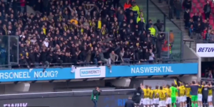 OVO SE NE VIĐA ČESTO: Pala tribina, navijači nastavili da pevaju! (VIDEO)