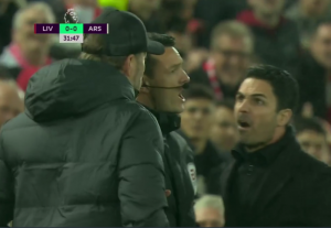 SKANDAL NA ‘ENFILDU’: Nakon jednog duela, Arteta se ‘zaleteo’ ka Klopu, pomoćnici u zadnjoj sekundi sprečili tuču! (VIDEO)