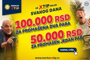 MerkurXtip nagrađuje promašaj(e) sa 100.000 i 50.000 dinara