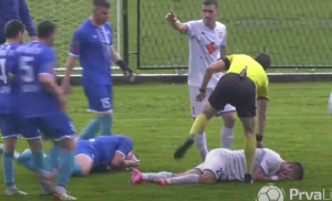 CELA SRBIJA IM SE SMEJE: Ovakvo simuliranje sigurno nikada niste videli u životu, igrači Timoka i Zlatibora su postali hit na internetu! (VIDEO)