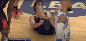 POJAVIO SE SNIMAK TEOVE POVREDE: Srpski košarkaš doživeo peh, a poznat je i razlog (VIDEO)