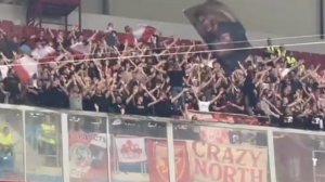KAKVA PODRŠKA: Navijači Zvezde došli u ogromnom broju na daleko gostovanje u Trabzonu! (VIDEO)