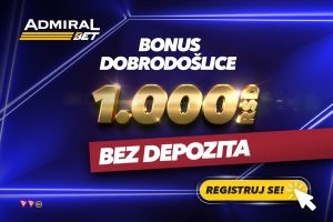 AdmiralBet Bonus dobrodošlice bez depozita