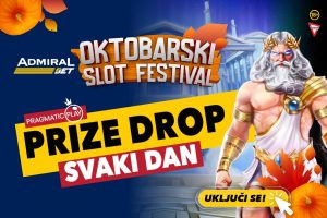 ADMIRALBET PLJUSAK: Počeo je mesec najluđen zabave – Nagradni fond od 4 miliona dinara!