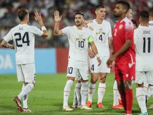 POČELO JE ZAGREVANJE ZA KATAR: Tadićev maestralan slobodnjak za vođstvo Srbije, Bahrein izjednačio sa bele tačke! (VIDEO)