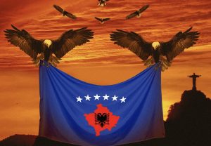 VEČITI RIVALI POBESNELI: Tim slavio sa zastavom „Velike Albanije“! (FOTO)