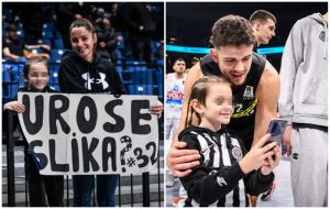 UROŠ TRIFUNOVIĆ POKAZAO KAKAV JE ŠMEKER: Prelepa scena nakon završetka utakmice u Štark areni! (FOTO)