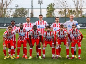 (POLUVREME) PRVI TEST ZA CRVENO-BELE: Zvezda bolji protivnik, ali Lehija izjednačila u finišu prvog dela igre! (VIDEO)