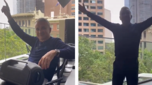 ‘KOSI TATA, KOSIM JA’: Luda i origanalna proslava Srđana Đokovića na hotelskoj terasi! (VIDEO)