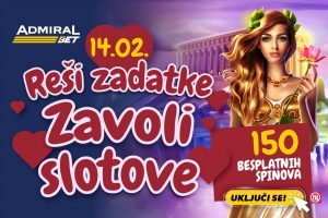 DAN ZALJUBLJENIH VAM DONOSI BESPLATNE SPINOVE: Rešite 3 zadatka i osvojite 150 besplatnih spinova, od srca!
