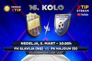 SLAVIJA DOČEKUJE HAJDUK: Meč 16. kola Vojvođanske lige – grupa Jug, samo na Xtip Stream-u! (VIDEO)